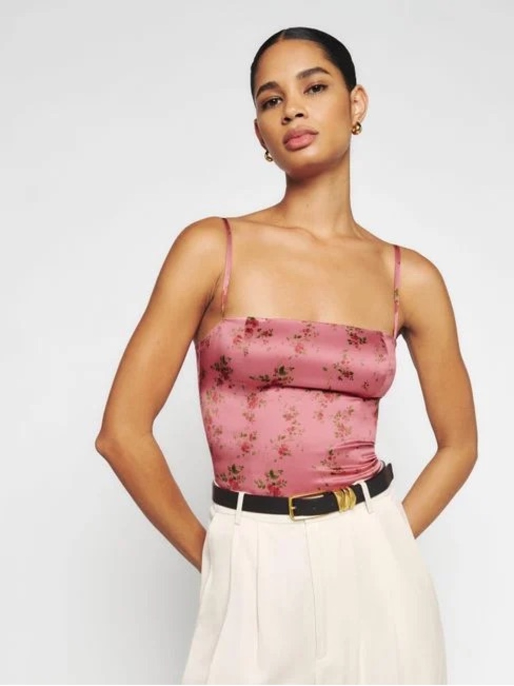 Reformation Overland Silk Top in Amaranth Size 4 NWT
